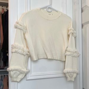Revolve Tularosa Cropped Sweater with ruffles